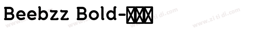 Beebzz Bold字体转换
